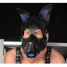 The Red PUPPY SET OREILLES ET LANGUE EN CUIR BLEU